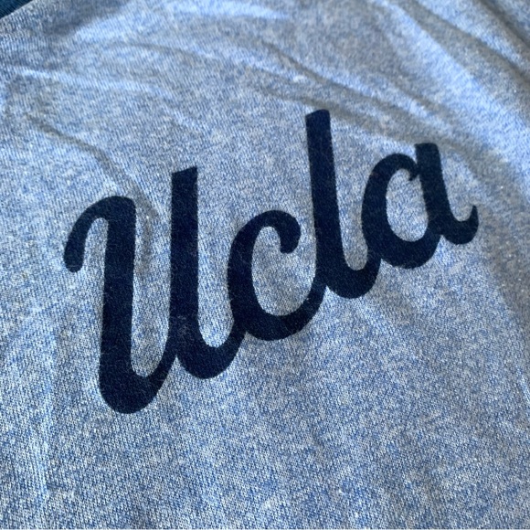 VINTAGE 70s UCLA Graphic Ringer Tee Sz S - Picture 4 of 5